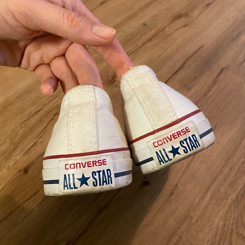 White converse (shoe laces not included)